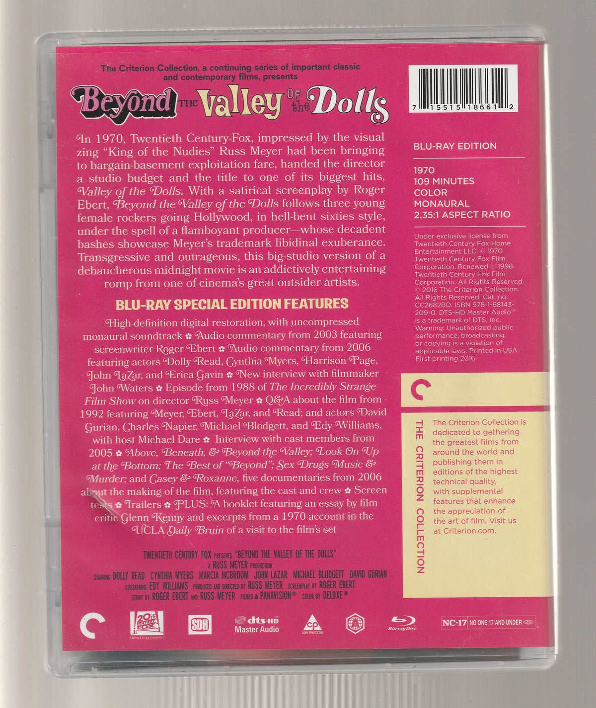 Beyond The Valley Of The Dolls 1970s 1970s movies b-movie blu-ray Comedy Comedy Drama Comedy Music Drama Dramedy Movies Parody quirky comedy Ranchy comedy Russ Meyer Satire Sex Comedy used Movie