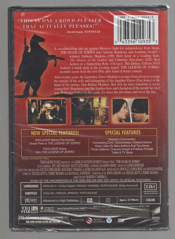 The Mask Of Zorro Action Adventure Movies thriller Movie