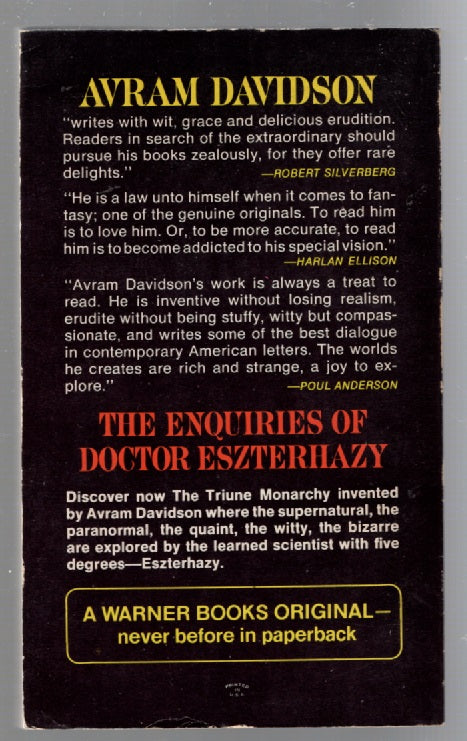 The enquiries Of Doctor Eszterhazy Action Adventure Classic Science Fiction mystery science fiction Young Adult Books
