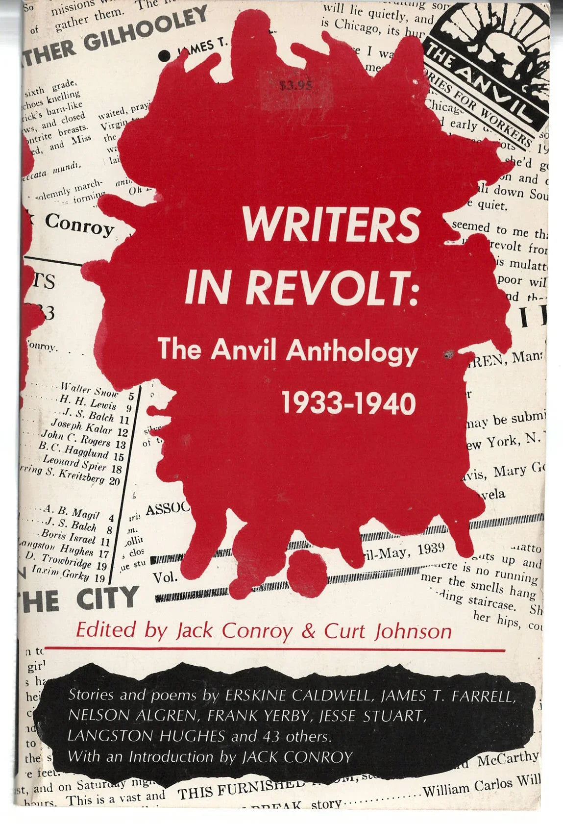 Writers in Revolt: The Anvil Anthology Poetry Short Stories Short Story Collection used Books