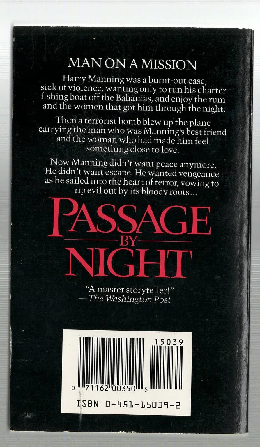 Passage by Night Action Action Thriller Adventure Suspense thriller used Books