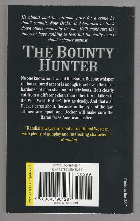 Bounty On A Baron Action historical fiction Western Books
