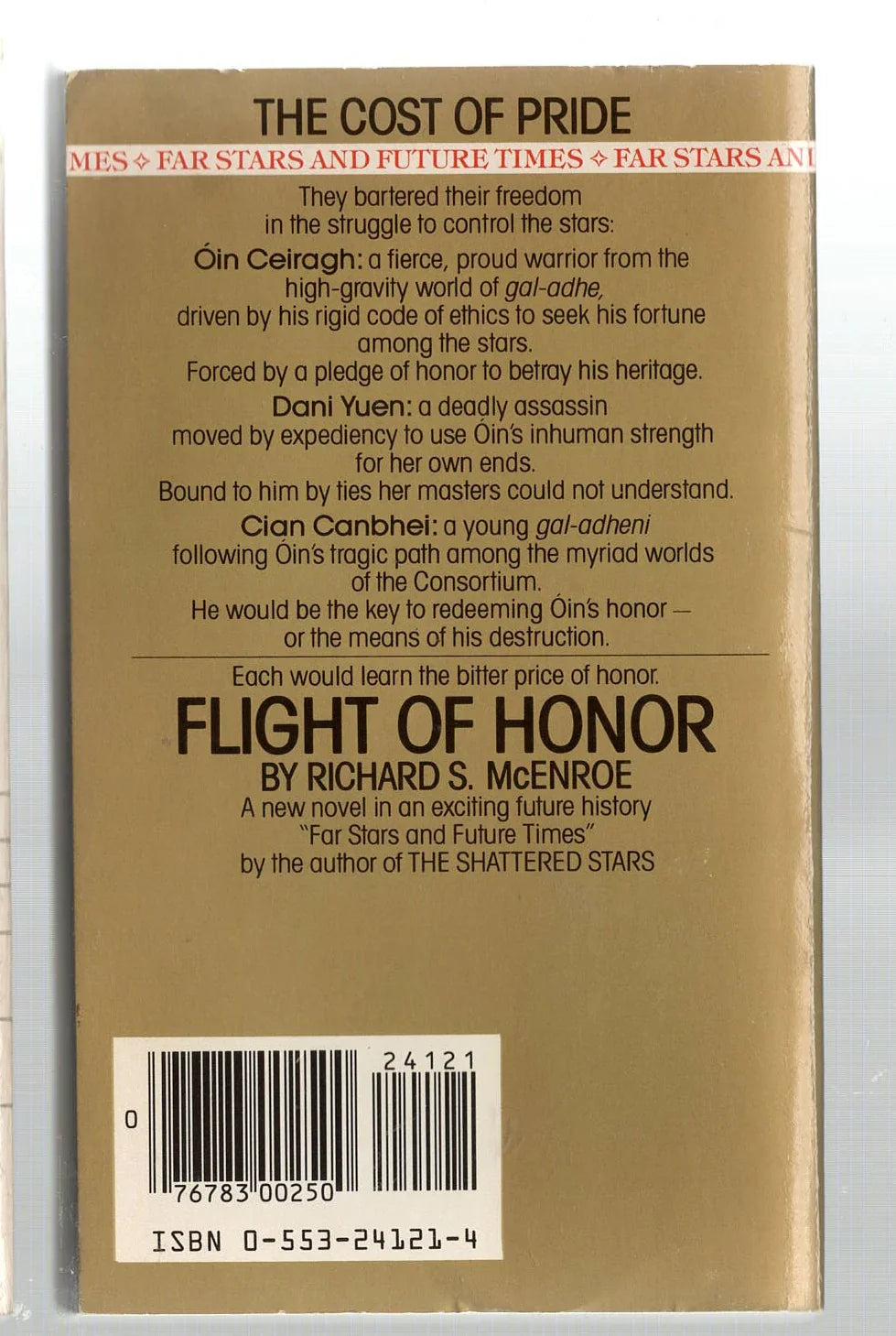 Flight of Honor Action Adventure fantasy science fiction used Books