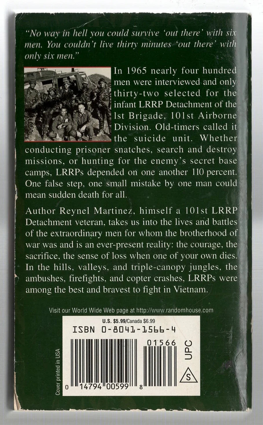 Six Silent Men: 101st LRP/Rangers - Hasberts