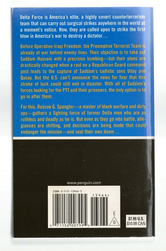 Prelude to War: Delta Force Action Military Fiction Politics used Books