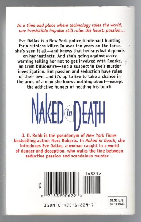 Naked In Death Action Adventure Crime Fiction Crime Thriller Detective Fiction mystery Romance Romantic Suspense science fiction Books