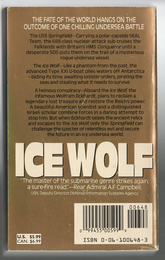 Ice Wolf Action Action Thriller Adventure thriller used Books