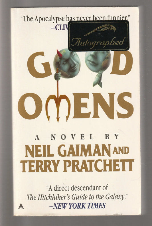Good Omens fantasy Humor paperback science fiction Science Fiction Fantasy Urban Urban Fantasy used Books