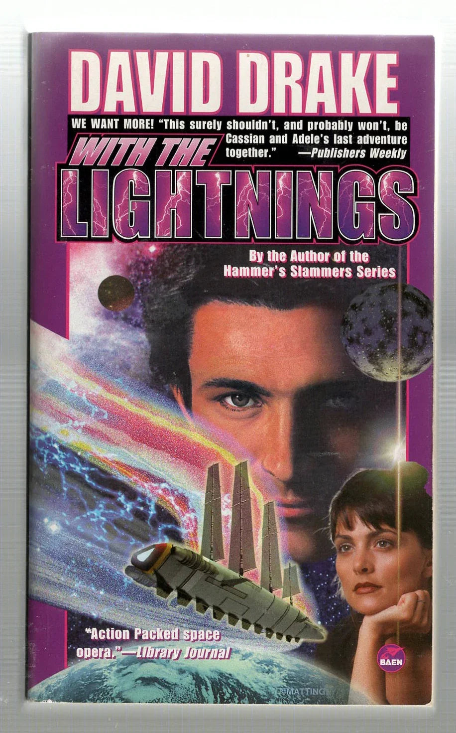 With the Lightnings Adventure Military Fiction Military Science Fiction science fiction Space Opera used Books