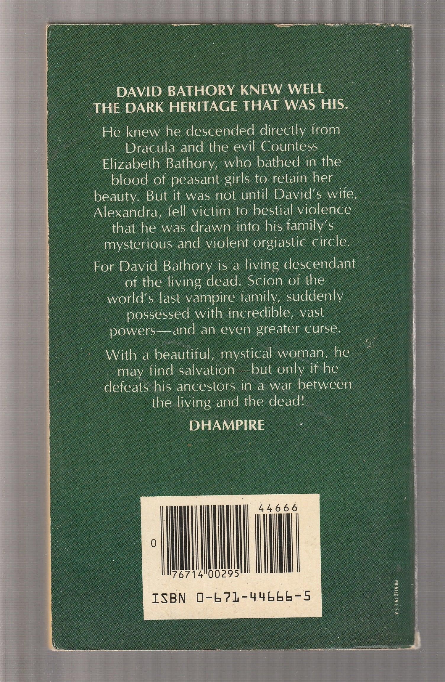Dhampire dark fantasy fantasy High Fantasy horror paperback Paranormal Science Fiction Fantasy used Vampire Vampires Books