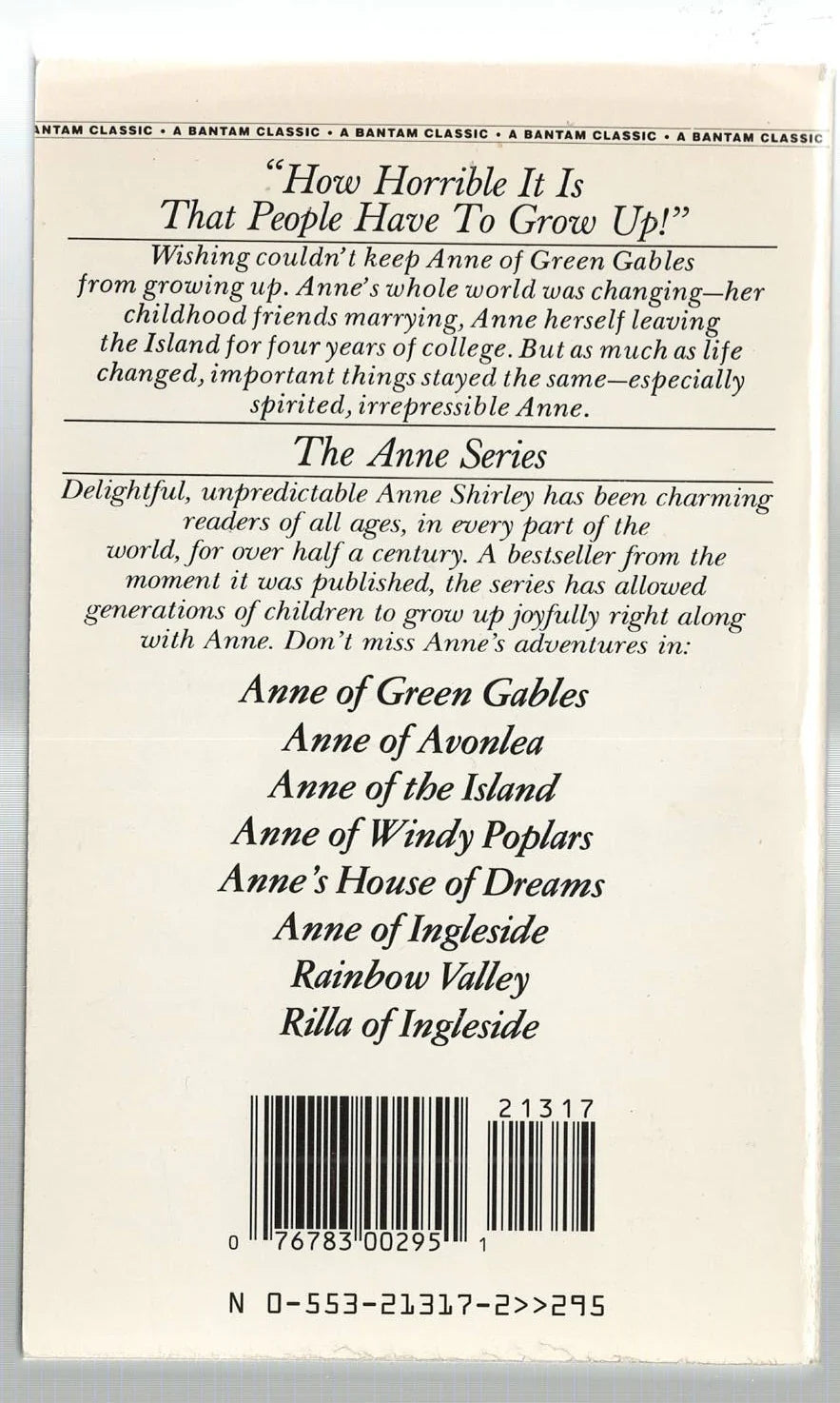 Anne of the Island Classic historical fiction Romance Romantic Comedy used Young Adult Books