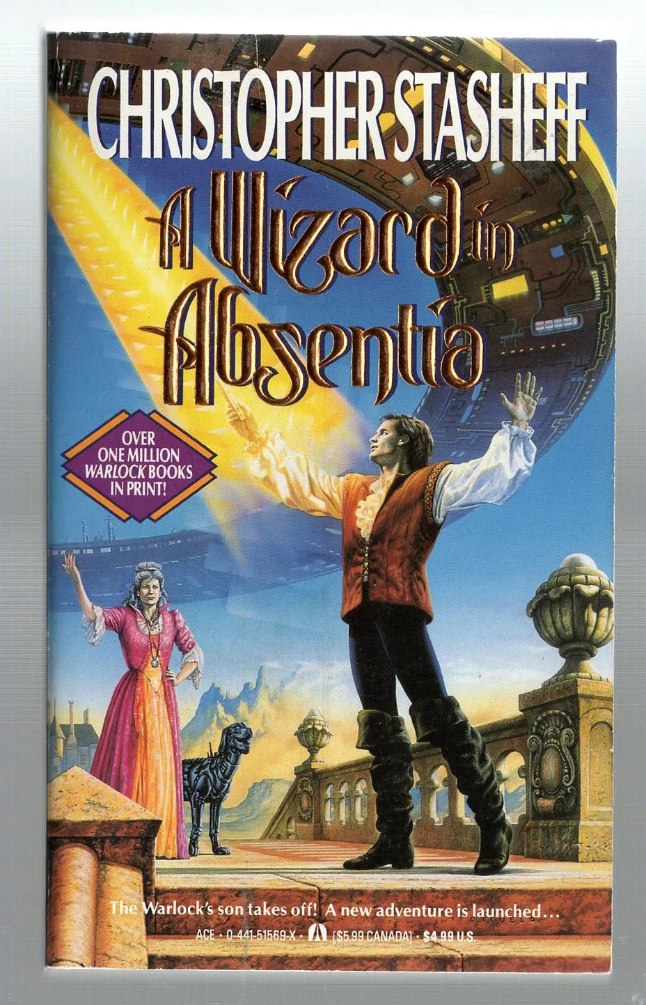 A Wizard in Absentia Adventure fantasy Science Fiction Fantasy used Books