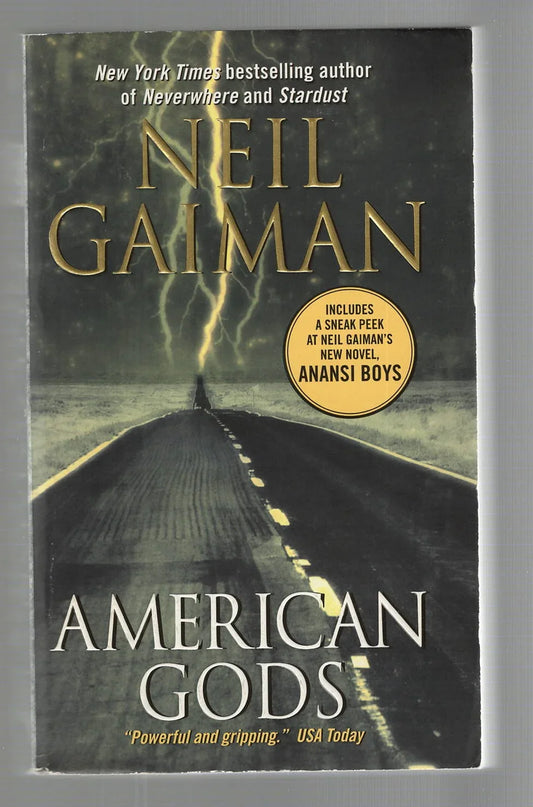 American Gods fantasy paperback science fiction Science Fiction Fantasy Urban Fantasy used book