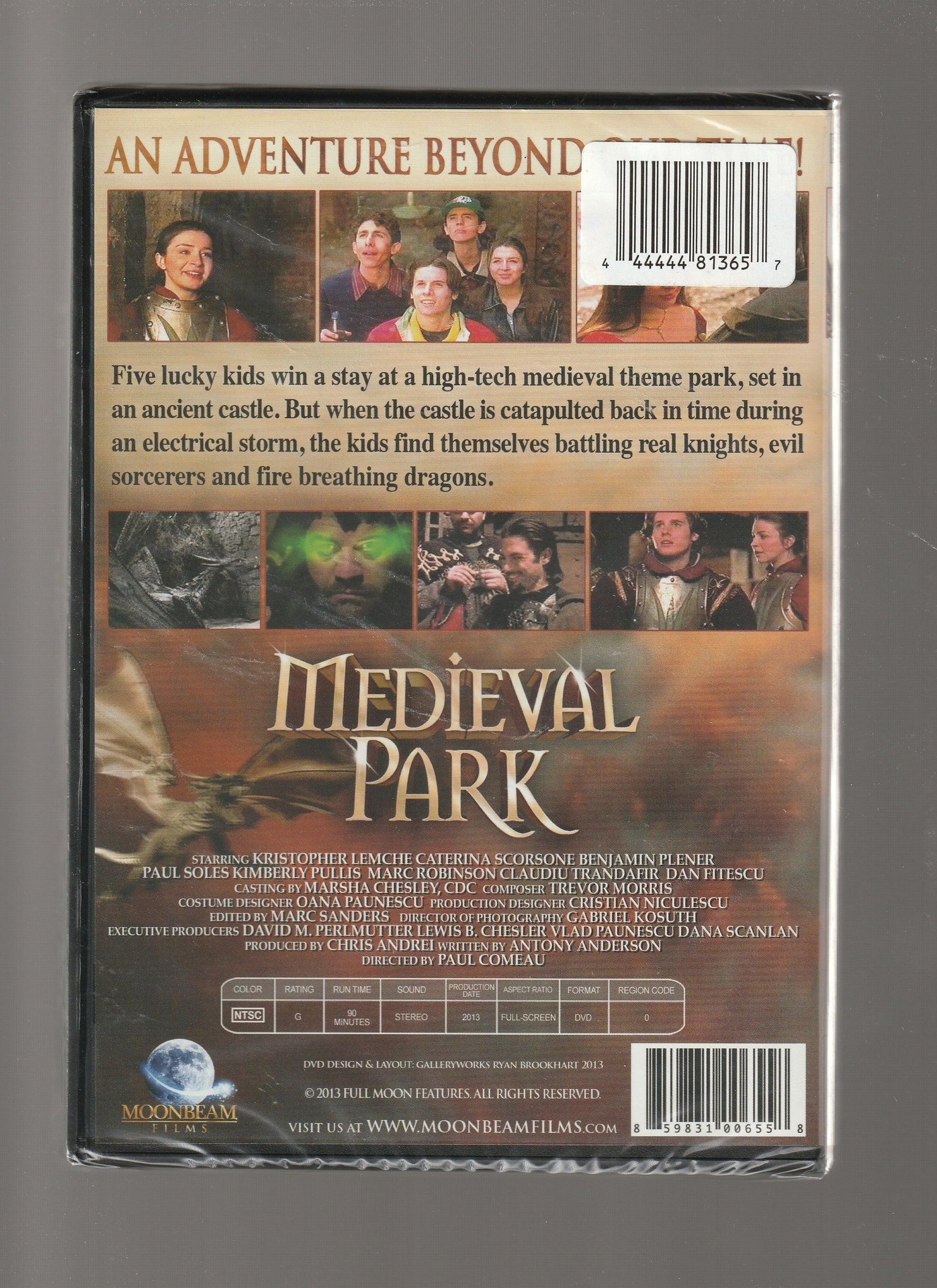 Medieval Park "An Aventure Beyond Our Time" Adventure fantasy science fiction teen adventure used dvd