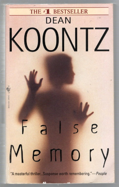 False Memory horror paperback thriller used Books