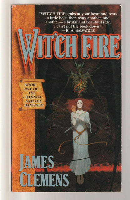 Witch Fire Epic Fantasy fantasy High Fantasy paperback science fiction Science Fiction Fantasy used witch Witches Books