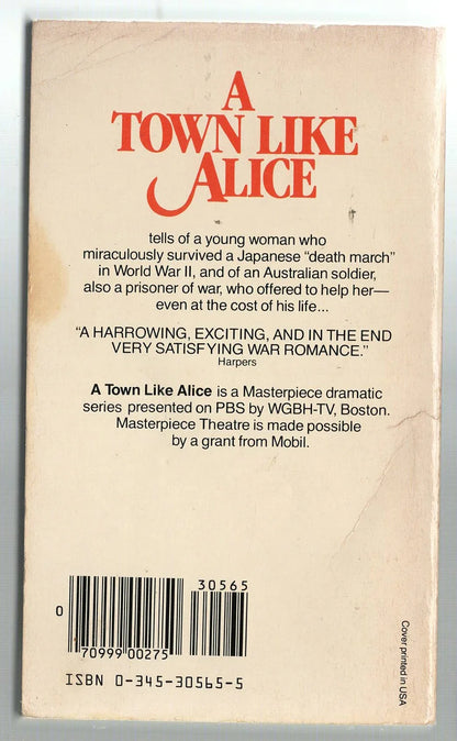 A Town Like Alice Classics historical historical fiction Romance used War World War 2 Books