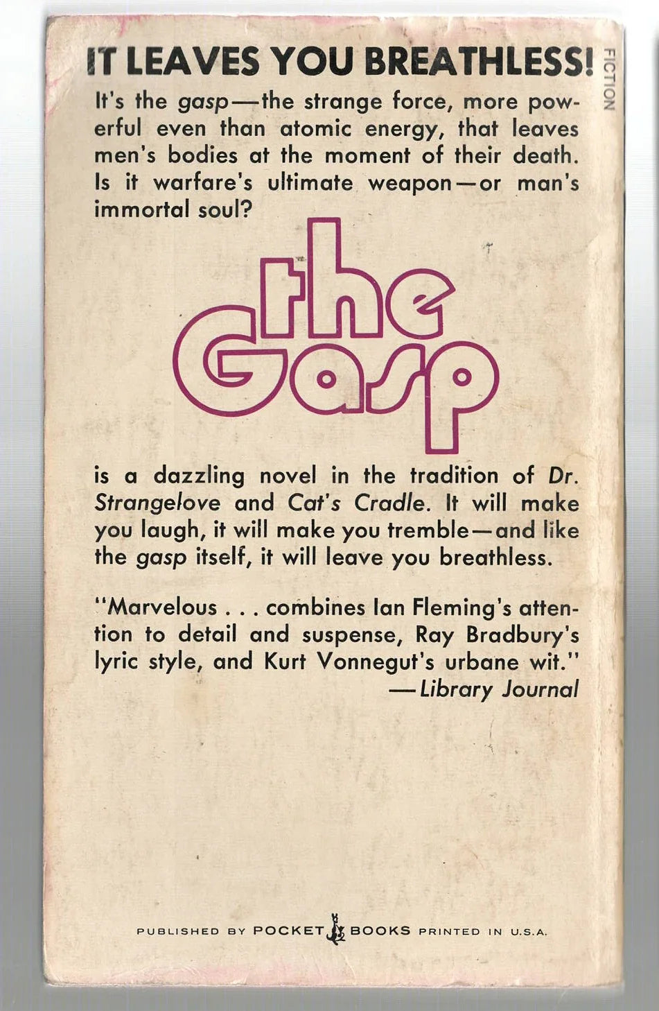 The Gasp french literature science fiction used Vintage Books