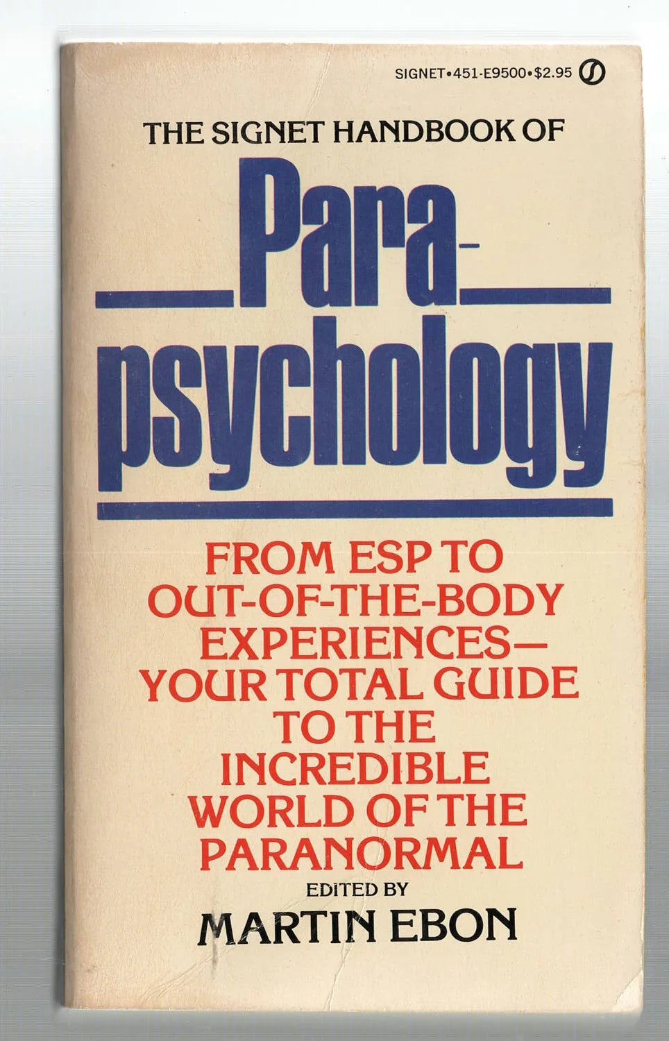 Handbook of Parapsychology Nonfiction Paranormal Psychic Psychology used Books