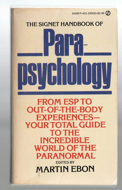 Handbook of Parapsychology Nonfiction Paranormal Psychic Psychology used Books