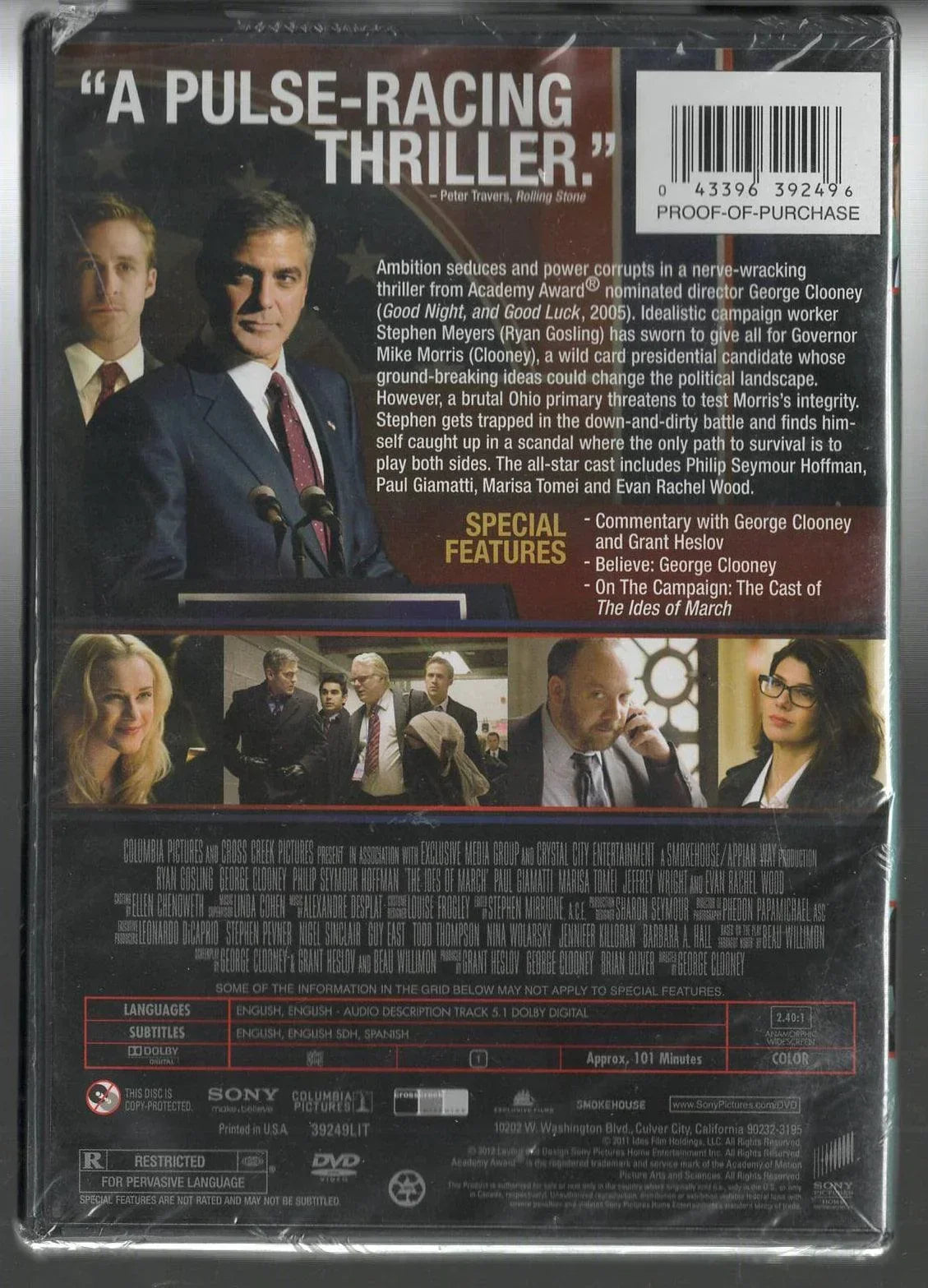 The Ides Of March Political Drama Political Thriller thriller used