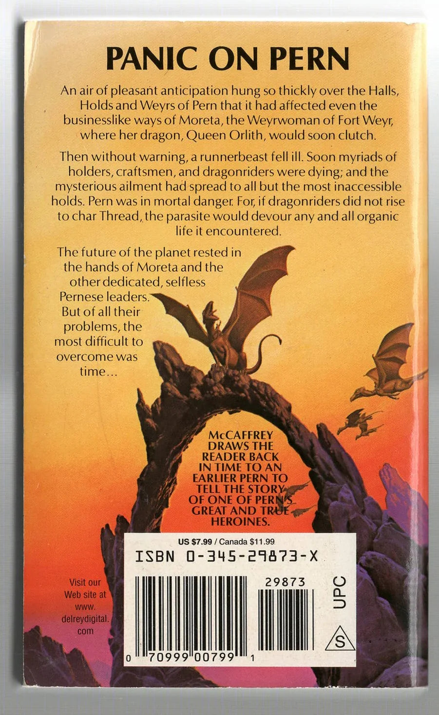 Moreta: Dragonlady of Pern Adventure dragons Epic Fantasy fantasy High Fantasy Romance used Young Adult Books