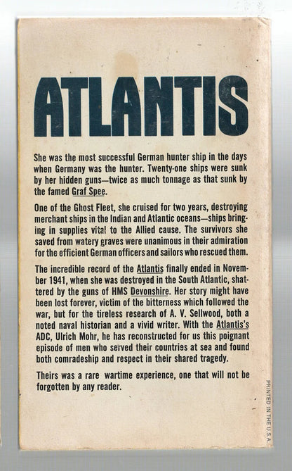 Sea Raider Atlantis Military Military History used Vintage World War 2 Books