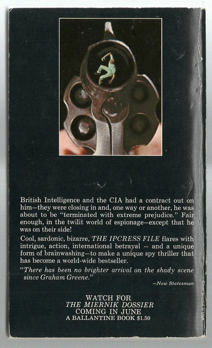 The Ipcress File British Literature Espionage mystery mystery thriller Spy Thriller thriller used Books