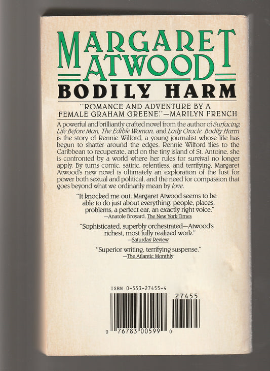 Bodily Harm fiction Literature mystery paperback Romance used Women's Fiction Books