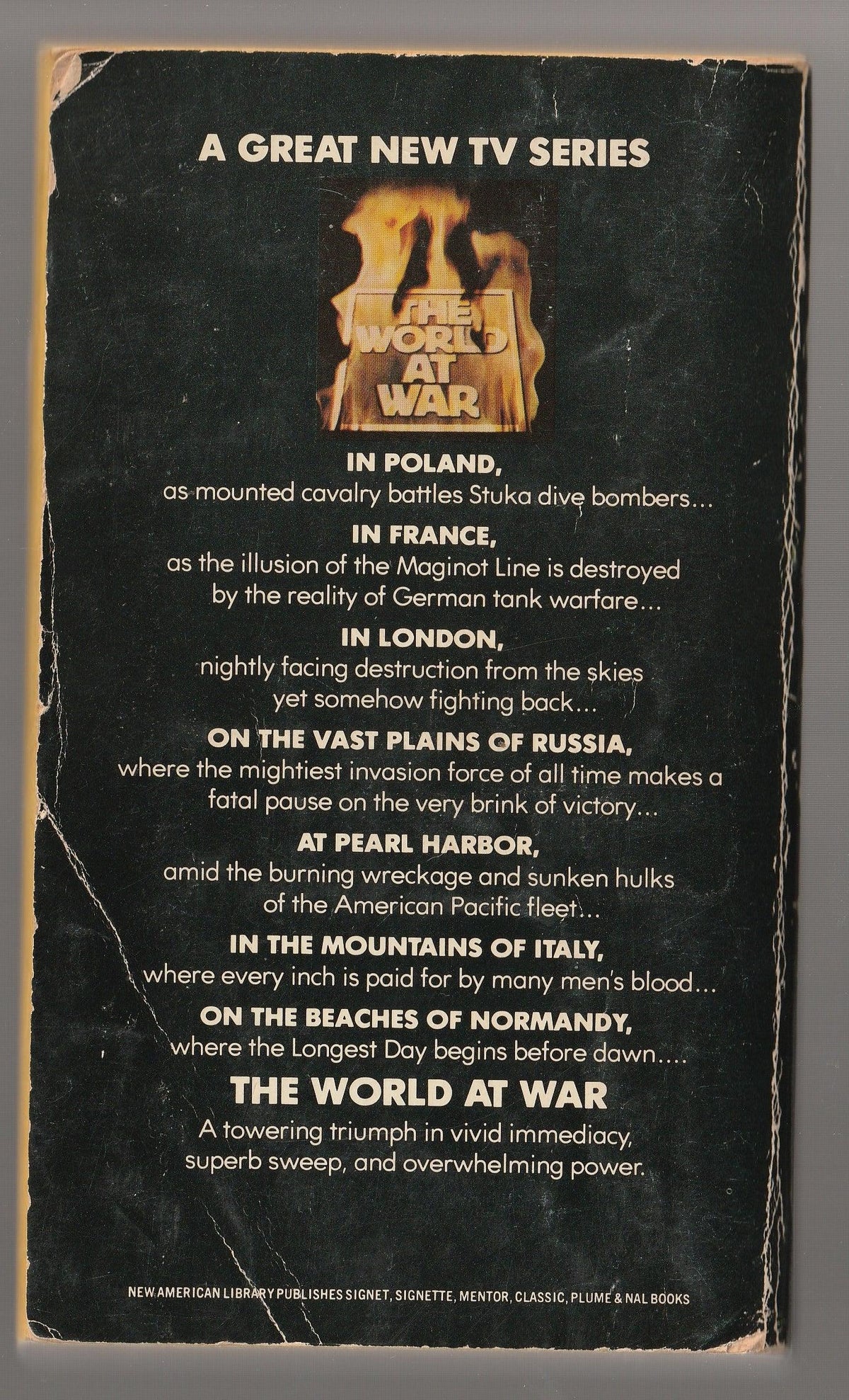 The World at War American History History Military Non-Fiction Nonfiction used World War 2 World War Two Books