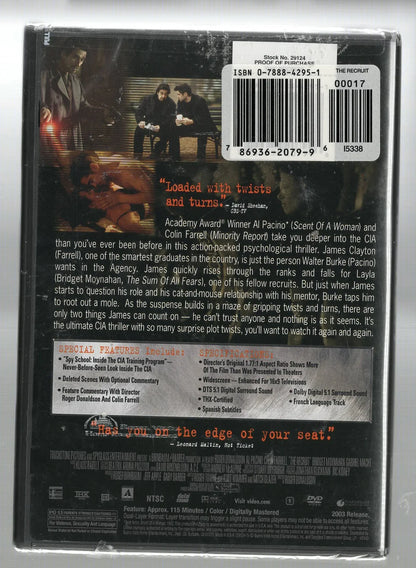 The Recruit Movies Suspense thriller used Movie