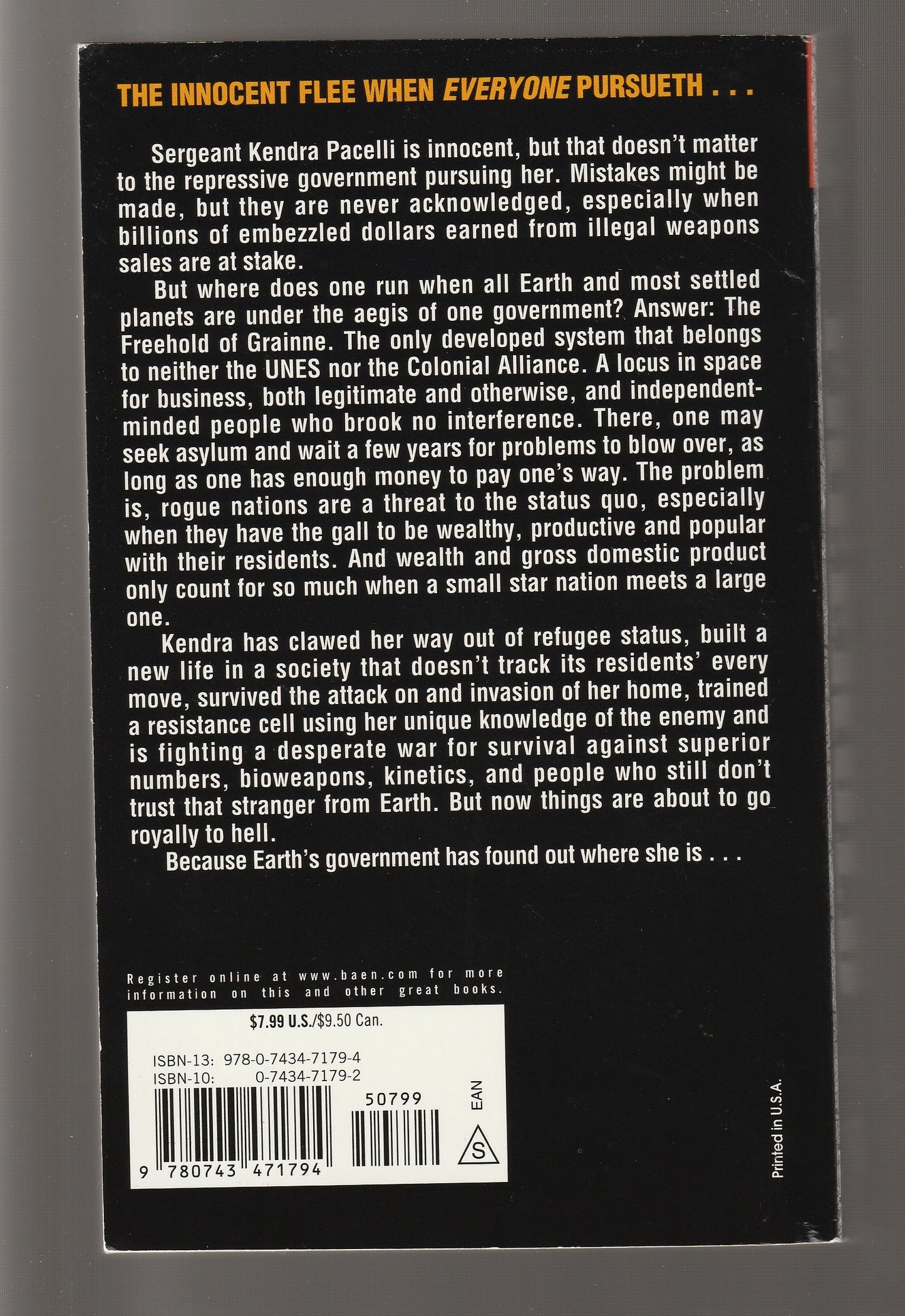 Freehold Military Science Fiction paperback Sci-Fi science fiction Science Fiction Fantasy Space Opera space sci-fi Speculative Fiction used Books