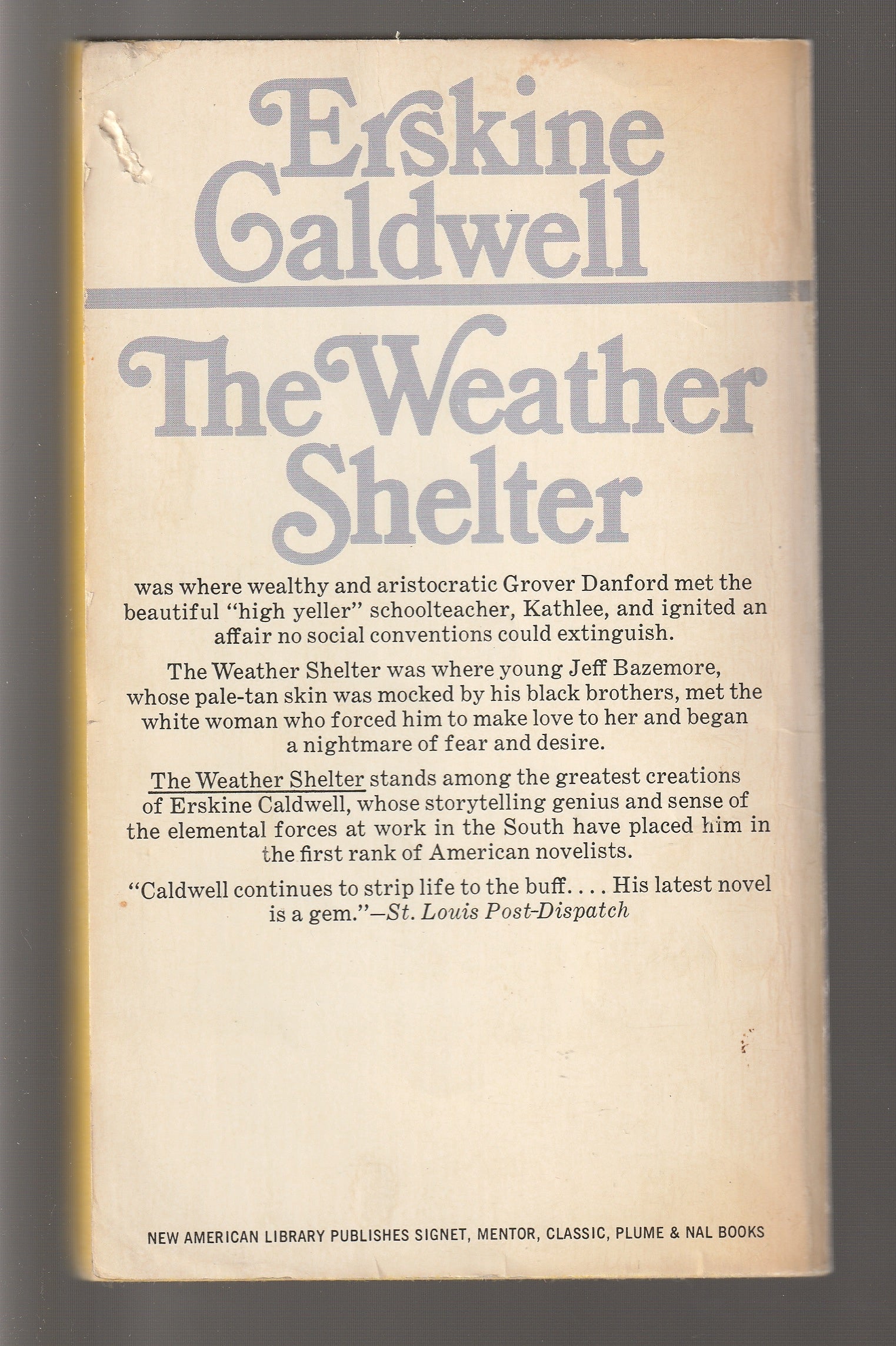 The Weather Shelter american south dark romance paperback Romance scandal tragic Romance used Vintage vintage paperback Books