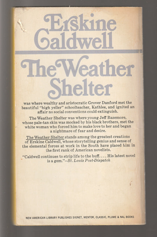 The Weather Shelter american south dark romance paperback Romance scandal tragic Romance used Vintage vintage paperback Books
