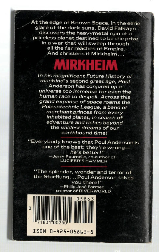 Mirkheim science fiction Science Fiction Fantasy Space Opera Speculative Fiction used Books