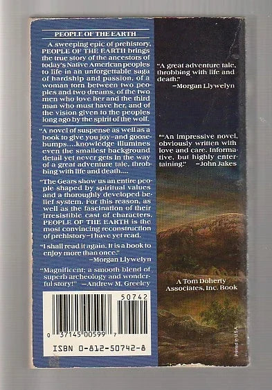 People Of The Earth historical Historical Drama historical fiction Native American native american fiction paperback Prehistoric prehistoric fiction used Books