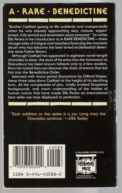 A Rare Benedictine British Literature Detective Fiction historical fiction mystery Short Stories used Books