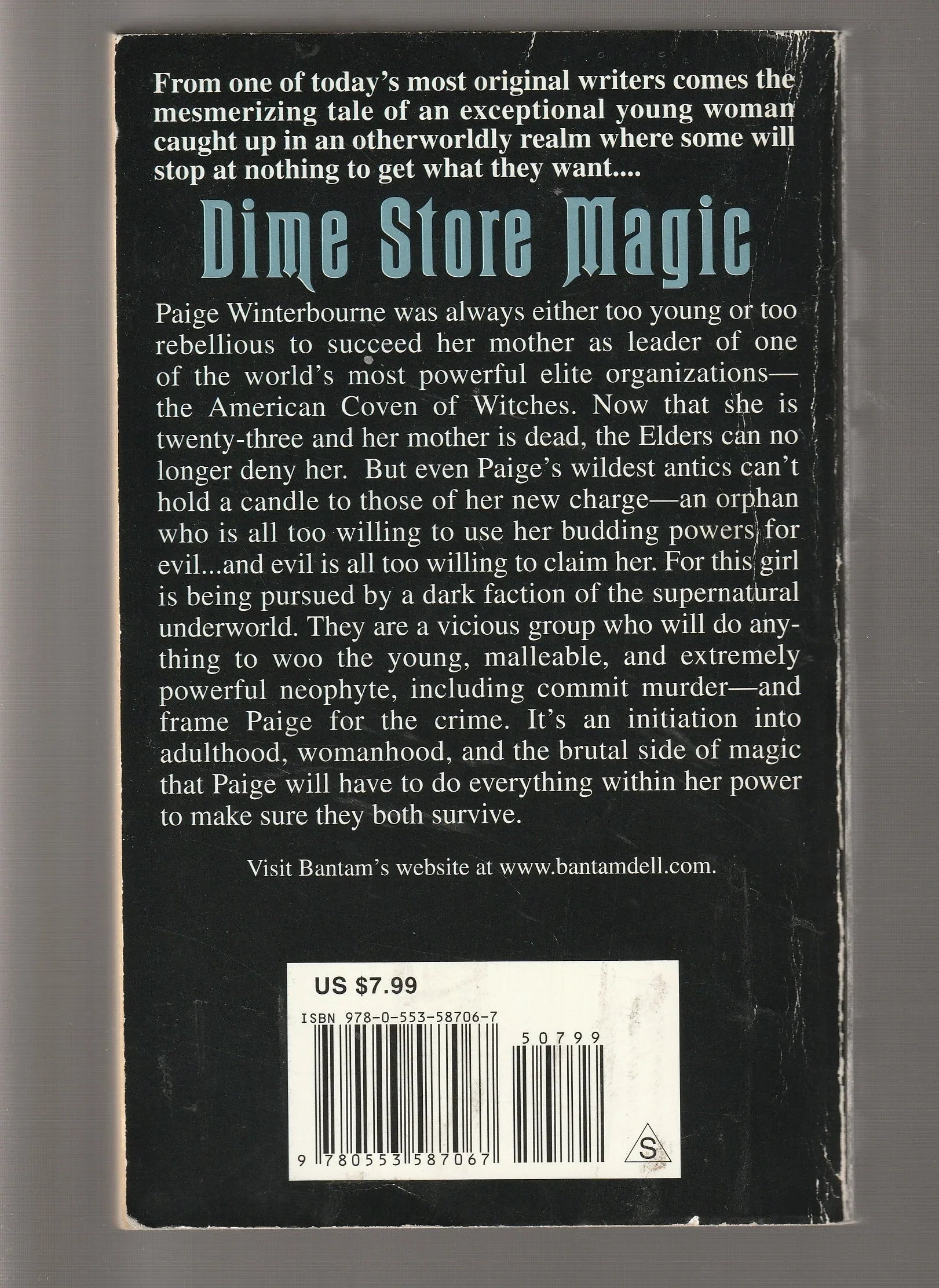 Dime Store Magic fantasy paperback Paranormal Paranormal Mystery Paranormal Romance Romance science fiction Science Fiction Fantasy Urban Fantasy used witch Witches Books