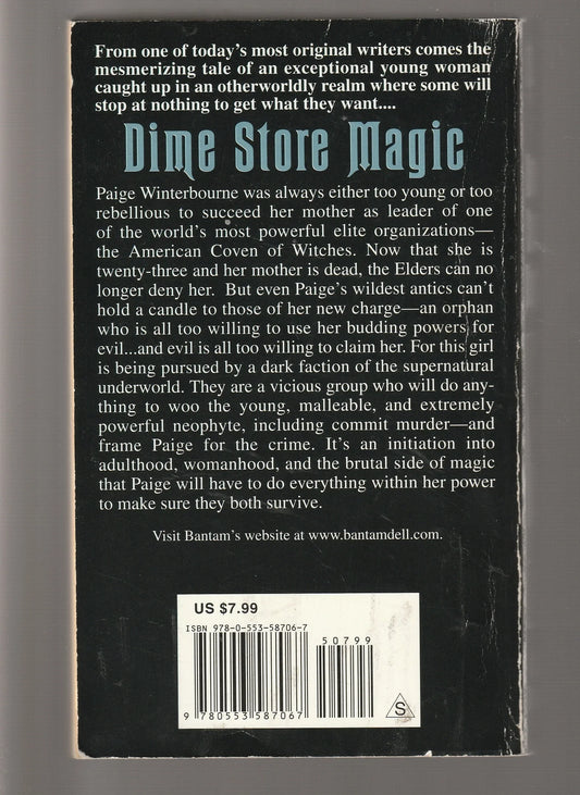 Dime Store Magic fantasy paperback Paranormal Paranormal Mystery Paranormal Romance Romance science fiction Science Fiction Fantasy Urban Fantasy used witch Witches Books