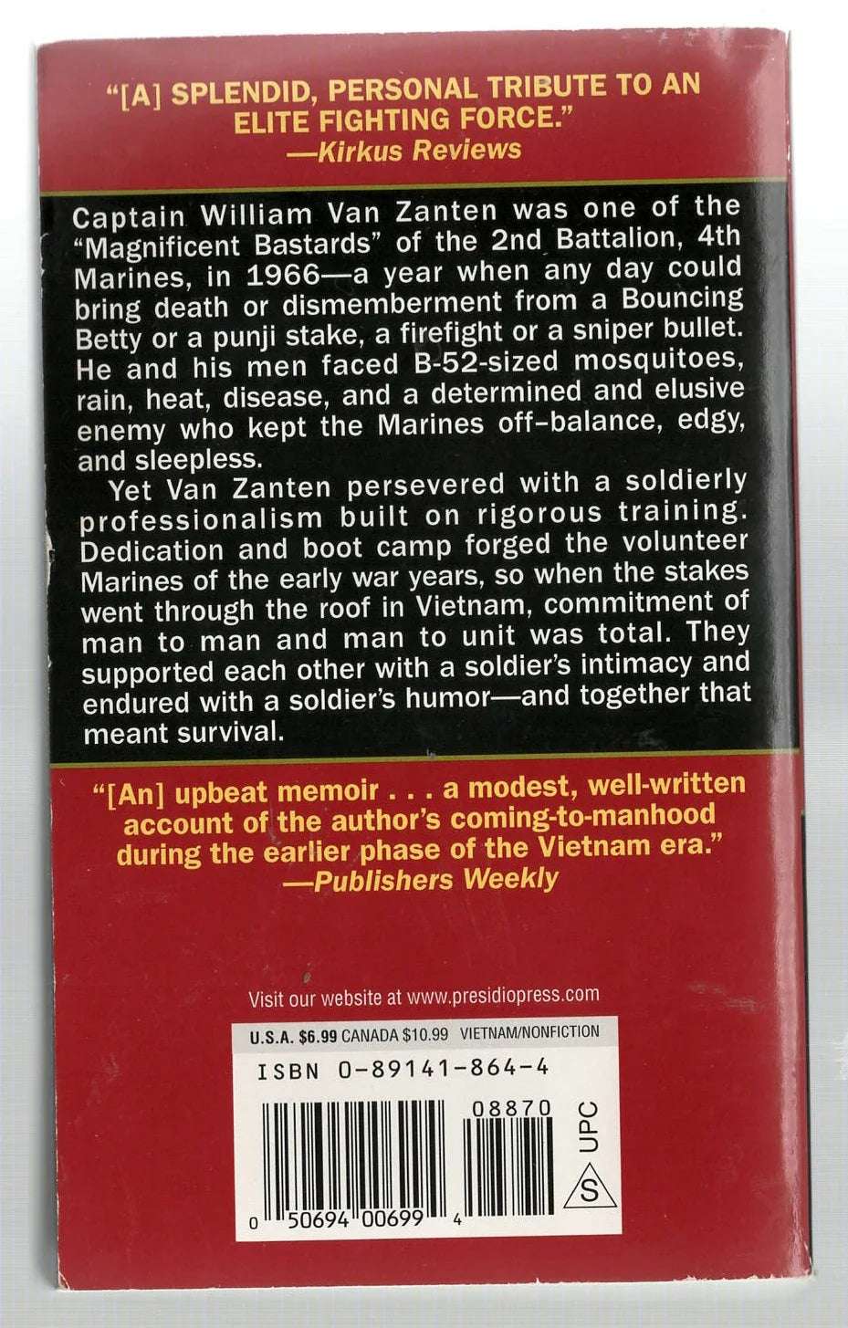 Don't Bunch Up: One Marine's Story History Military History Military Non-Fiction used Vietnam War Books