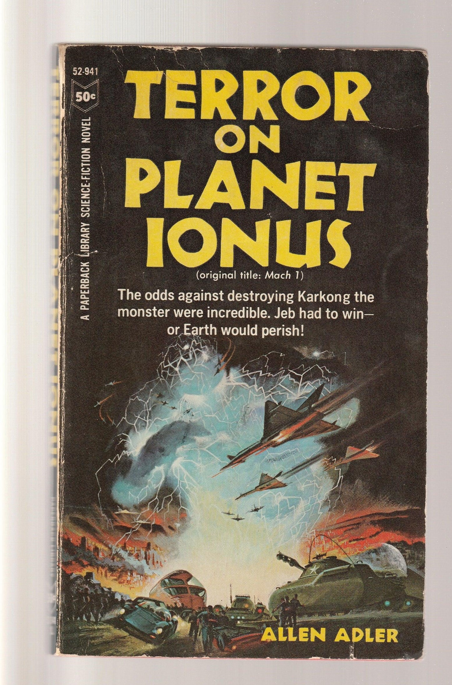 Terror On Planet Ionus Action Adventure Classic Science Fiction paperback science fiction Science Fiction Fantasy used Vintage Books