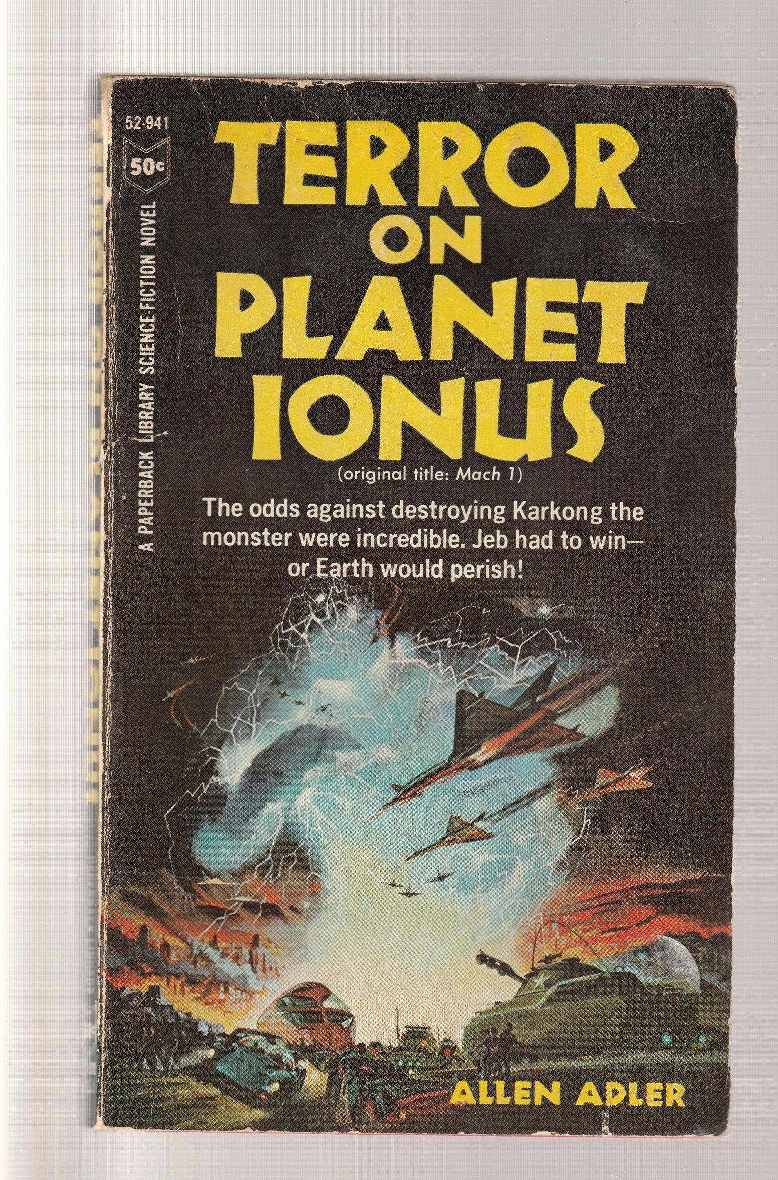 Terror On Planet Ionus Action Adventure Classic Science Fiction paperback science fiction Science Fiction Fantasy used Vintage Books