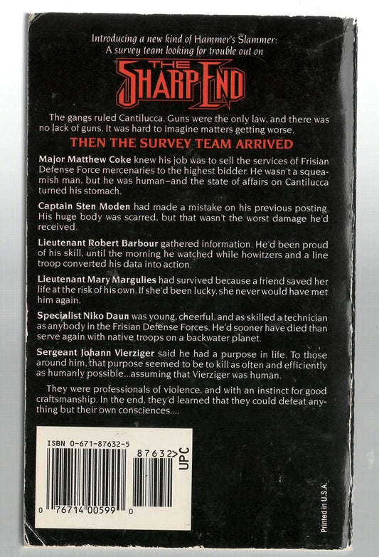 The Sharp End Action Military Fiction Military Science Fiction science fiction used Books