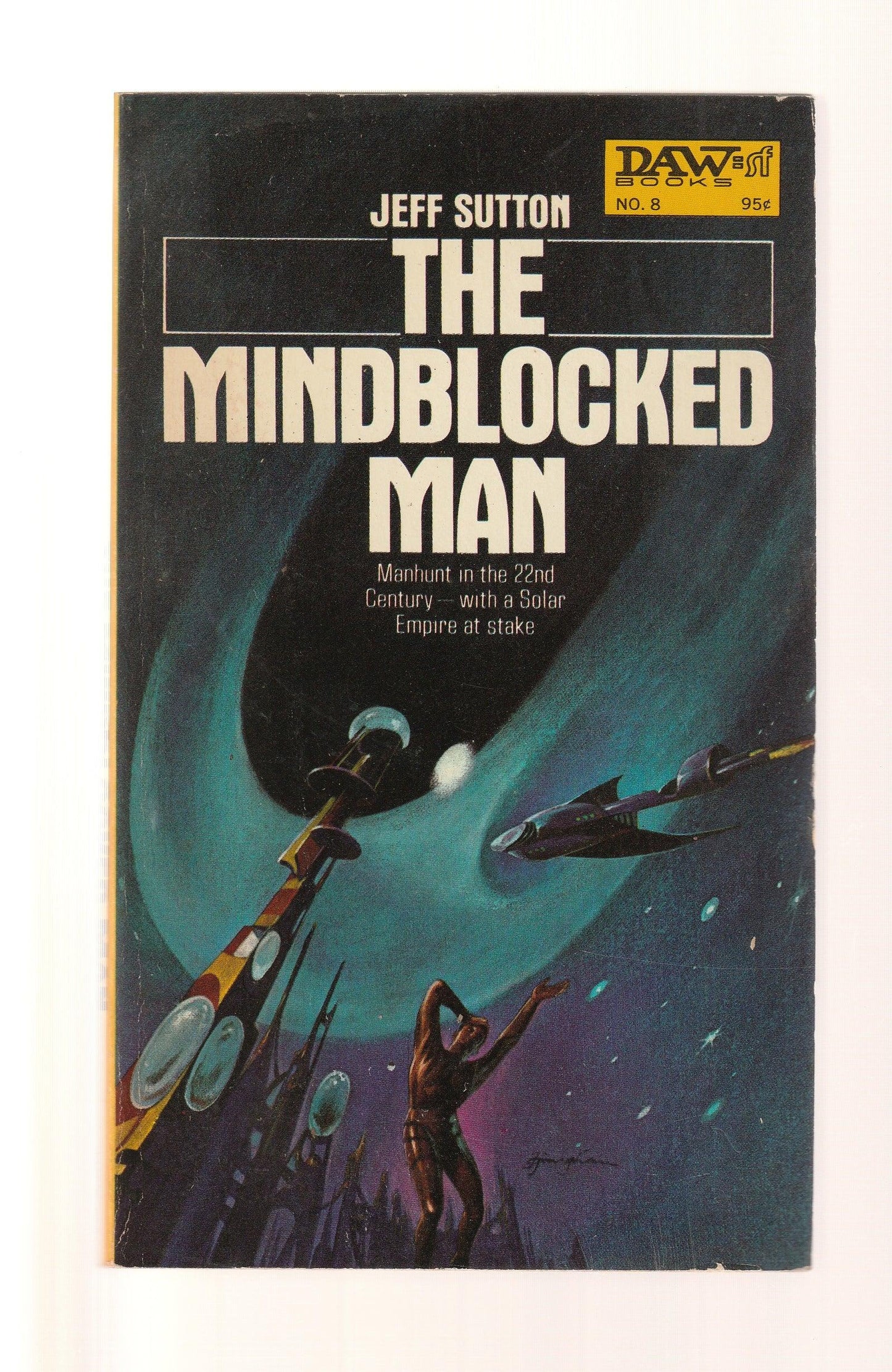 The Mindblocked Man Action Adventure Classic Science Fiction paperback Sci-Fi science fiction Science Fiction Fantasy used Vintage Books