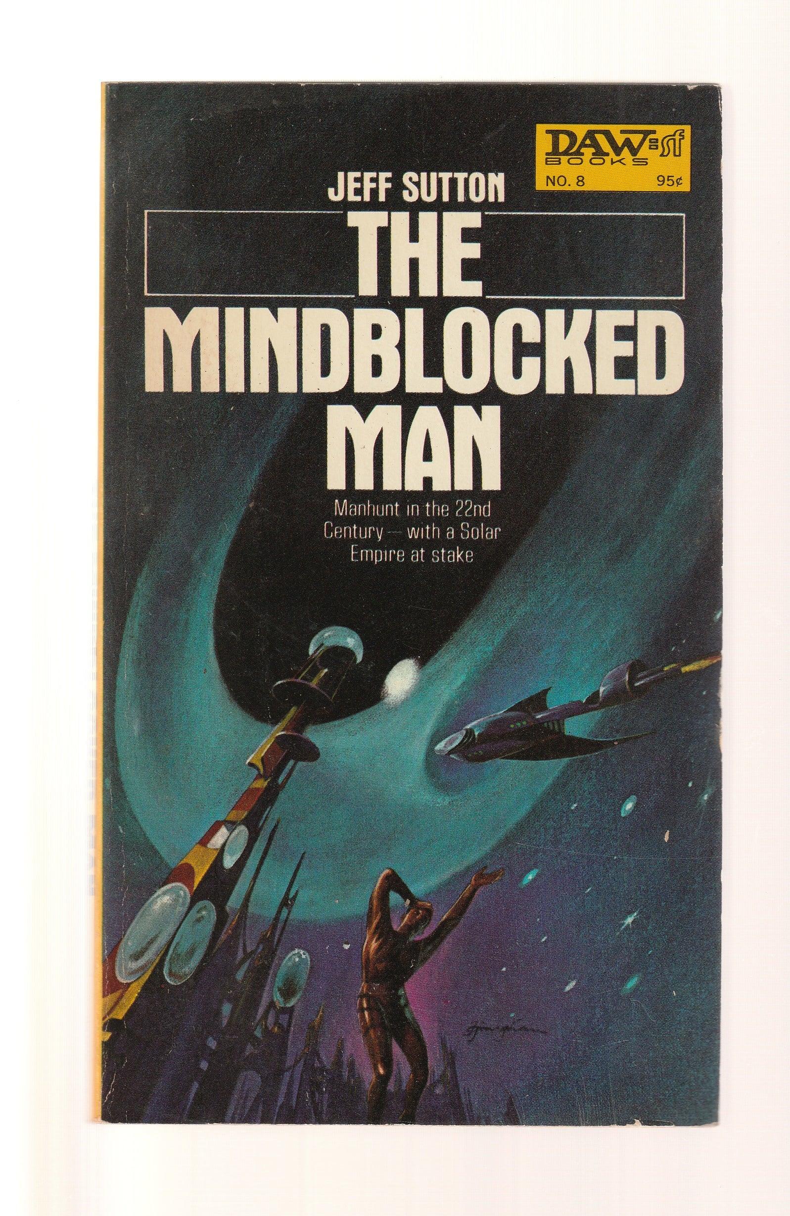 The Mindblocked Man Action Adventure Classic Science Fiction paperback Sci-Fi science fiction Science Fiction Fantasy used Vintage Books