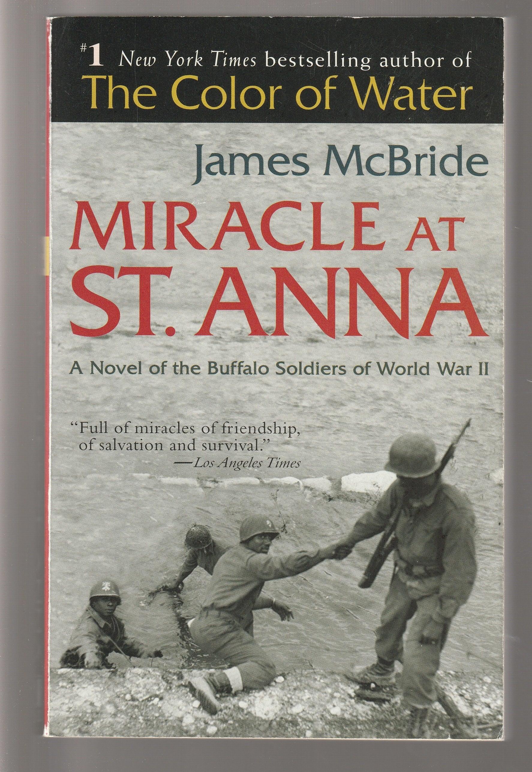 Miracle At St. Anna African American historical Historical Drama historical fiction italy Military Military Fiction paperback used War World War 2 World War Two Books