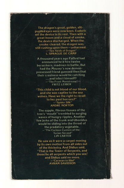 Warriors And Wizards anthology fantasy fiction paperback Science Fiction Fantasy Short Stories Short Story Collection Sword and sorcery used Books