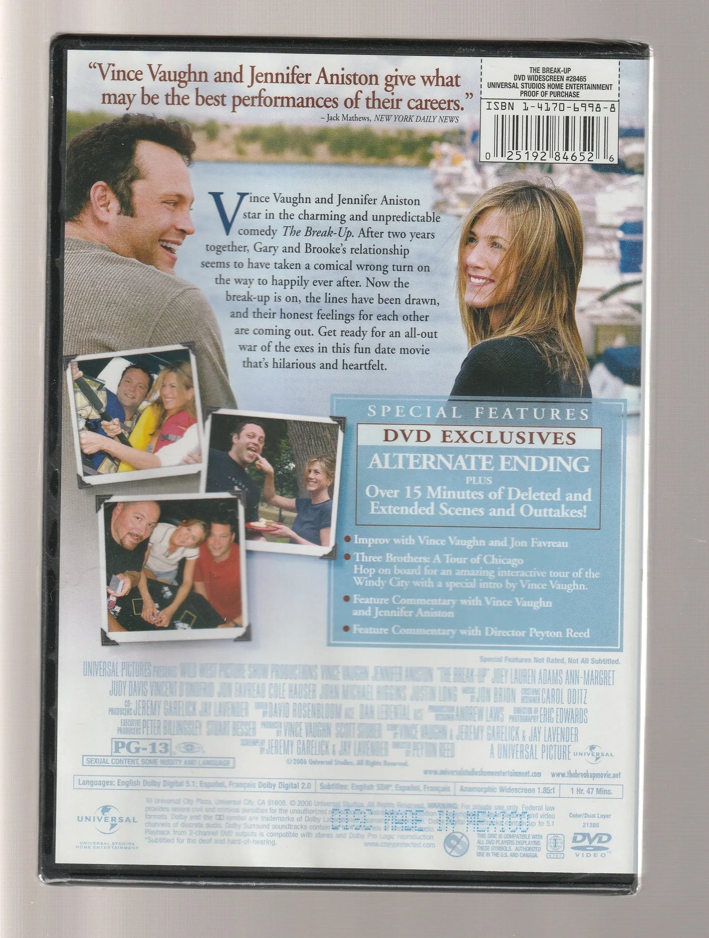 The Break-Up Comedy Drama Romance Romantic Comedy used Movie