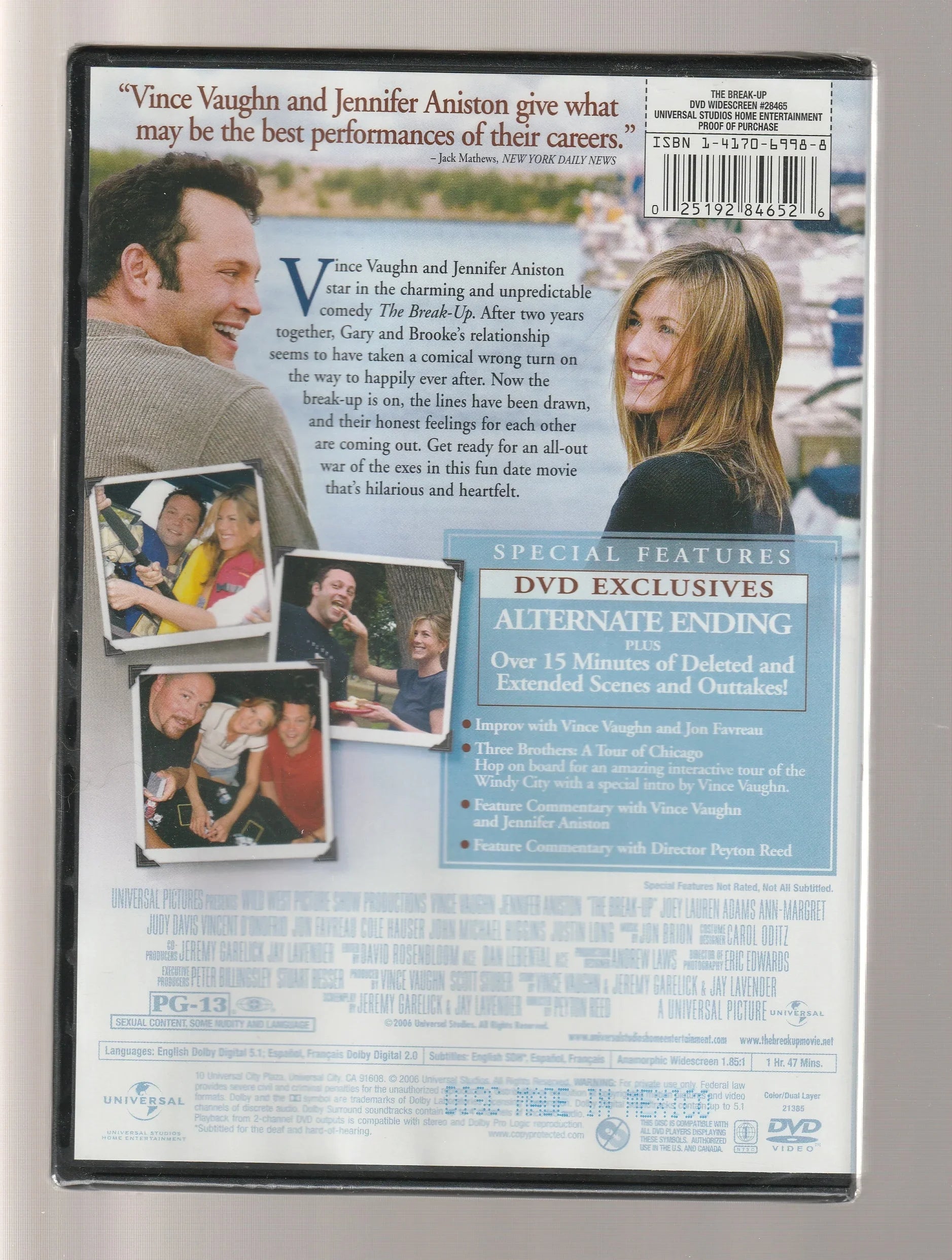 The Break-Up Comedy Drama Romance Romantic Comedy used Movie