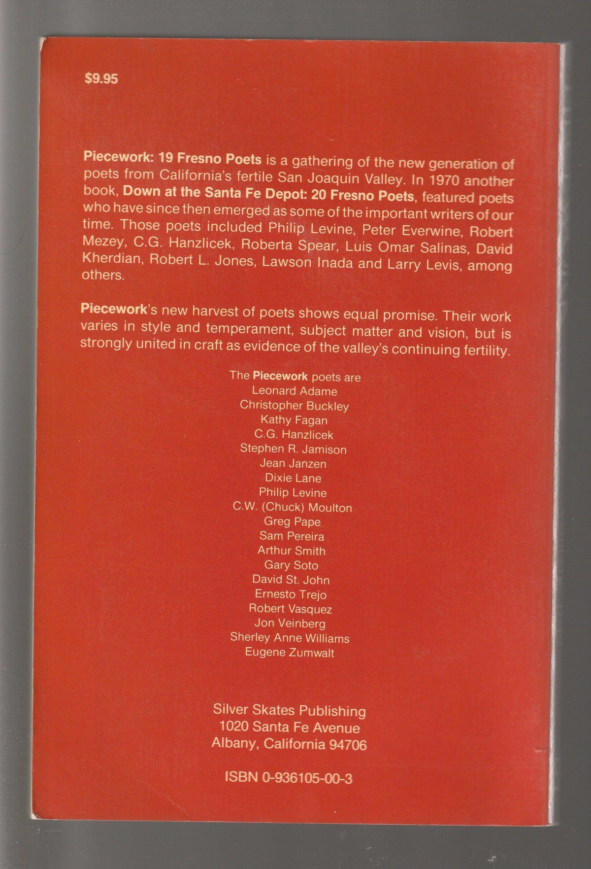 19 Fresno Poets Pieceworks paperback Poetry used Books